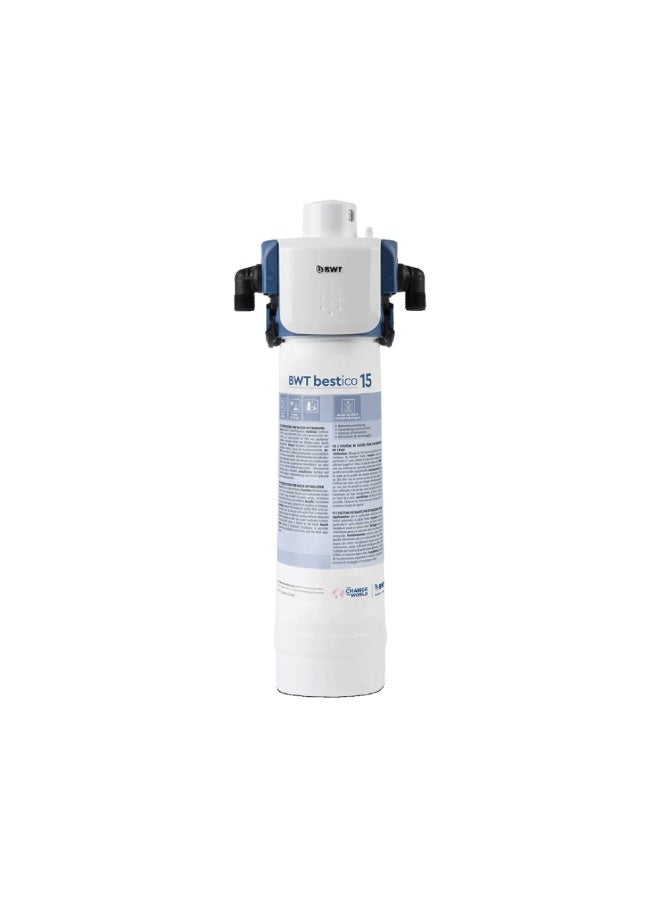 BWT Bestico 15 Water Filter Cartridge With Best Head Flex – Professional Ice Machine Filter, 40,000 L Capacity, 1 µm Particle Filtration, 3/8″ Connections - Image 1